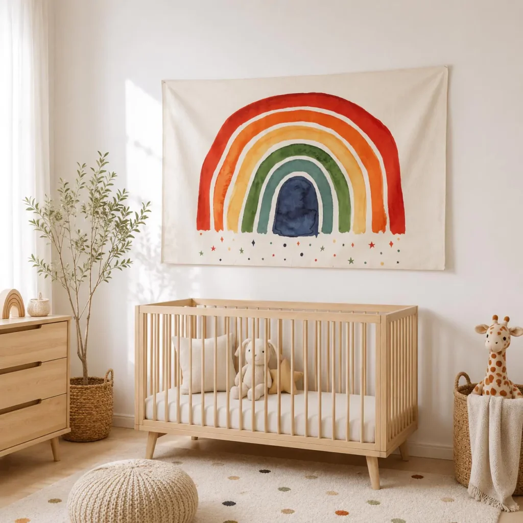 Newborn nursery wall decor ideas: how to design a safe room? 6 newborn nursery wall decor ideas