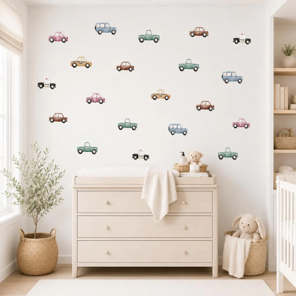 Vehicle Wall Decals for Boys Room: Cars, Trucks & Trains Guide