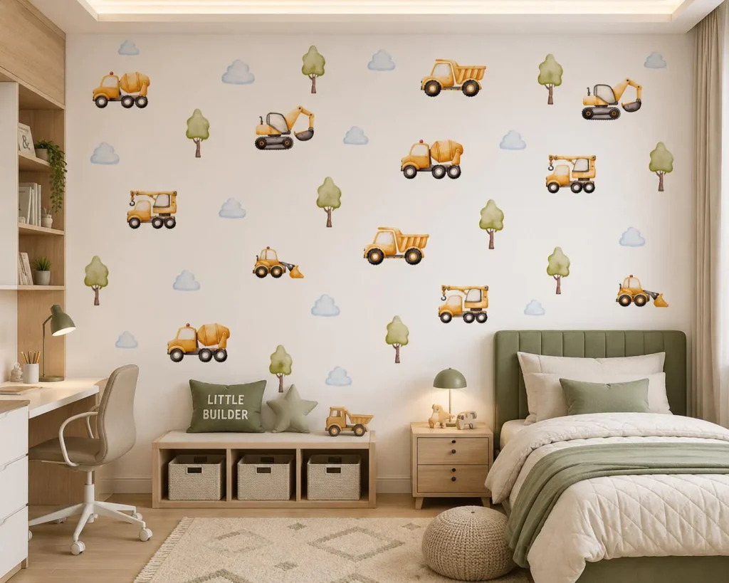 Vehicle Wall Decals for Boys Room: Cars, Trucks & Trains Guide
