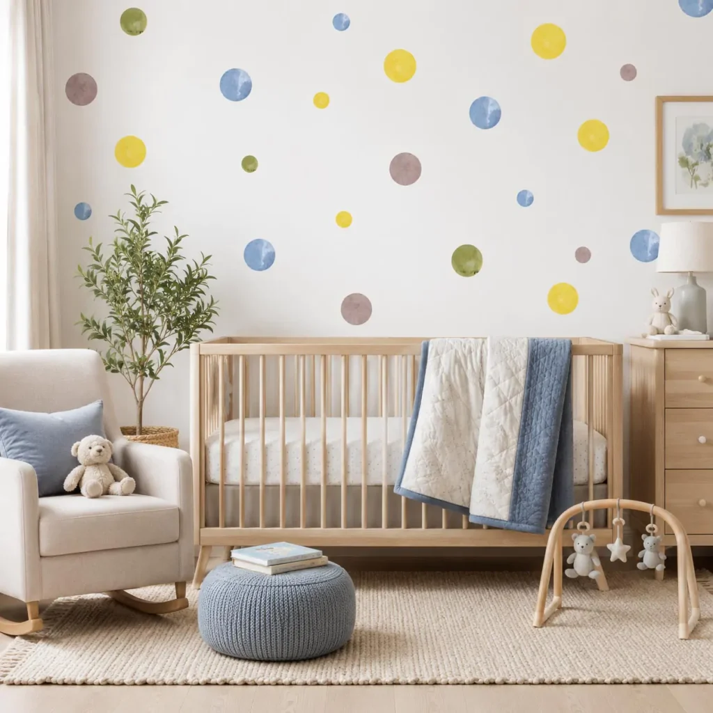 color psychology, sleep quality, sensory regulation, accent wall, visual noise, textless wall decor, non-toxic, zero-VOC, calming paint ideas, age brackets, organic aesthetic, light wavelengths, circadian rhythm, kids room colors