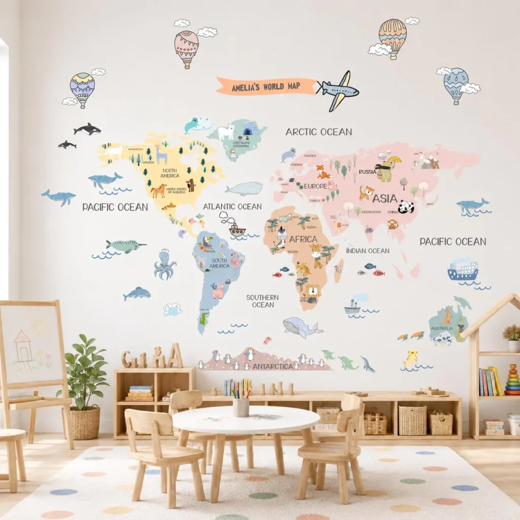 personalized wall decals for nursery, personalized name wall decals, peel and stick, removable custom wall decals, large vinyl wall decals,  personalized wall decals for kids