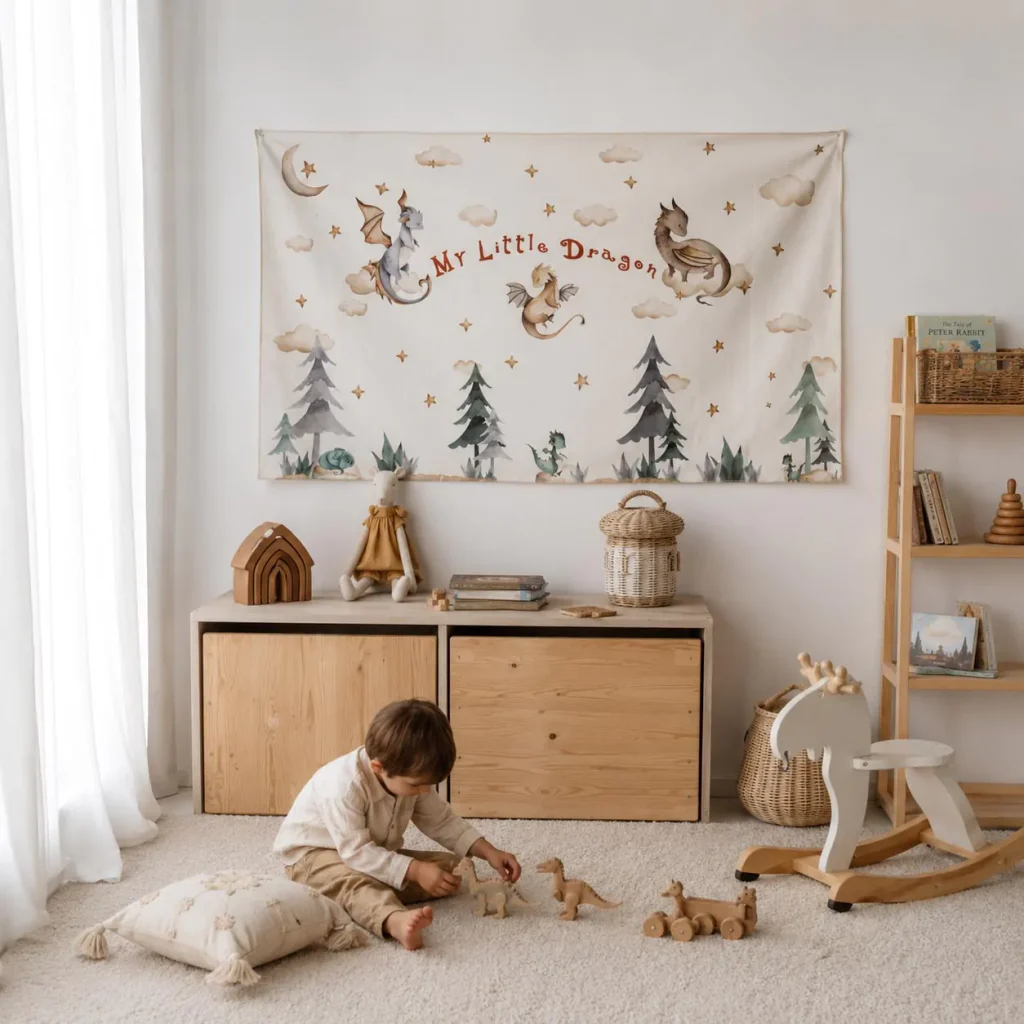 Moonlight Dragons Wall Decor